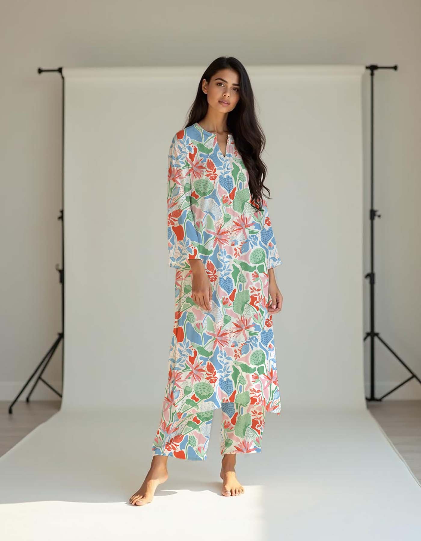 Digital Printed Charmeuse Silk - CH27