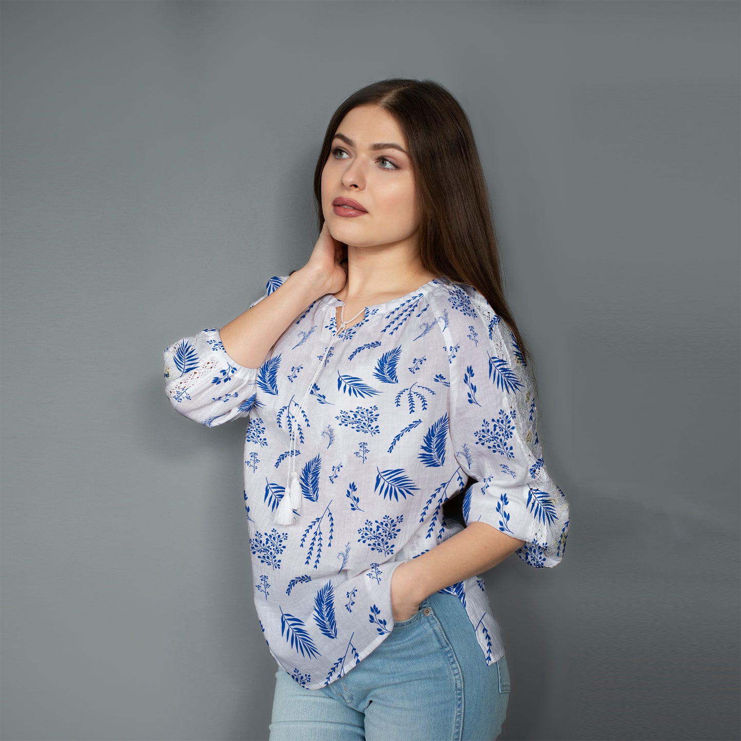 Digital Printed Swiss Lawn - SS23-Floral 2