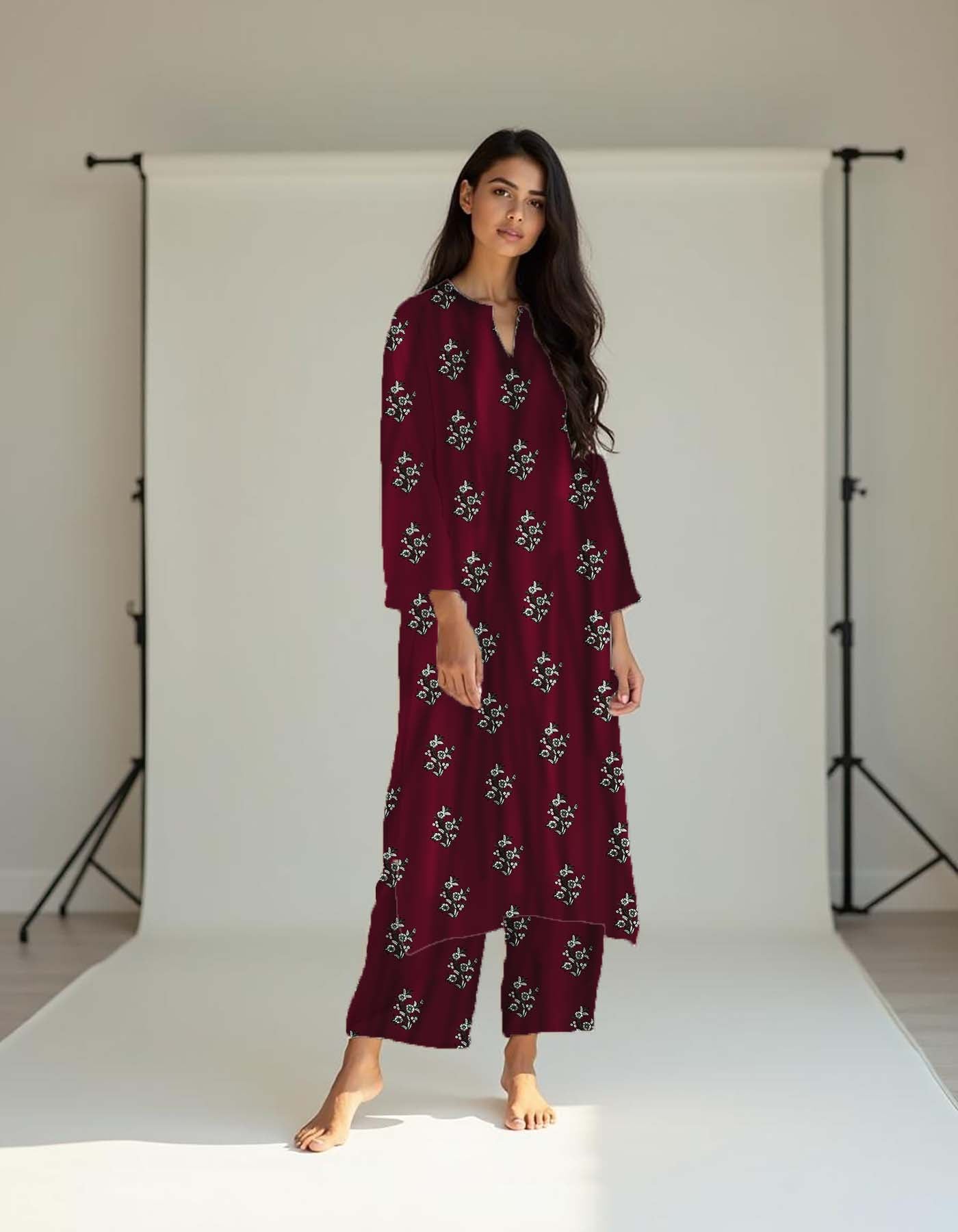 Digital Printed Charmeuse Silk - CH31