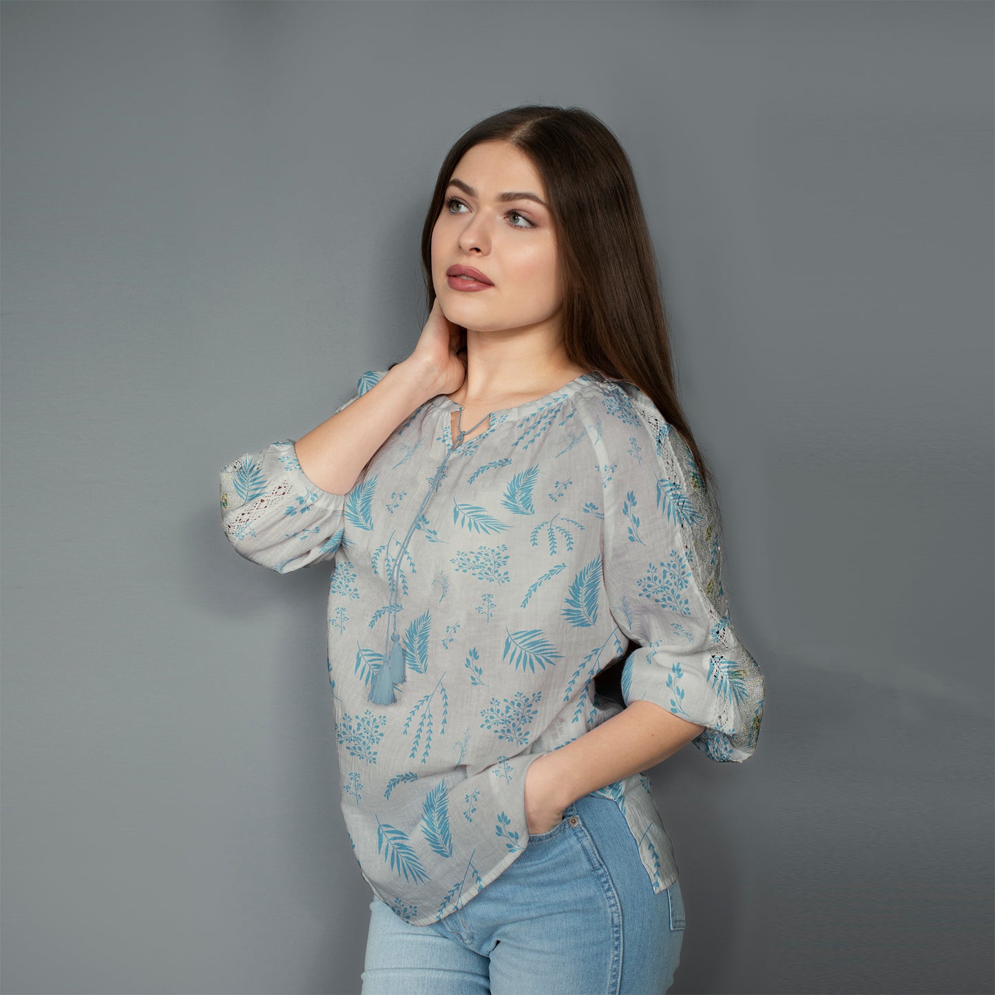 Digital Printed Swiss Lawn - SS23-Floral 2