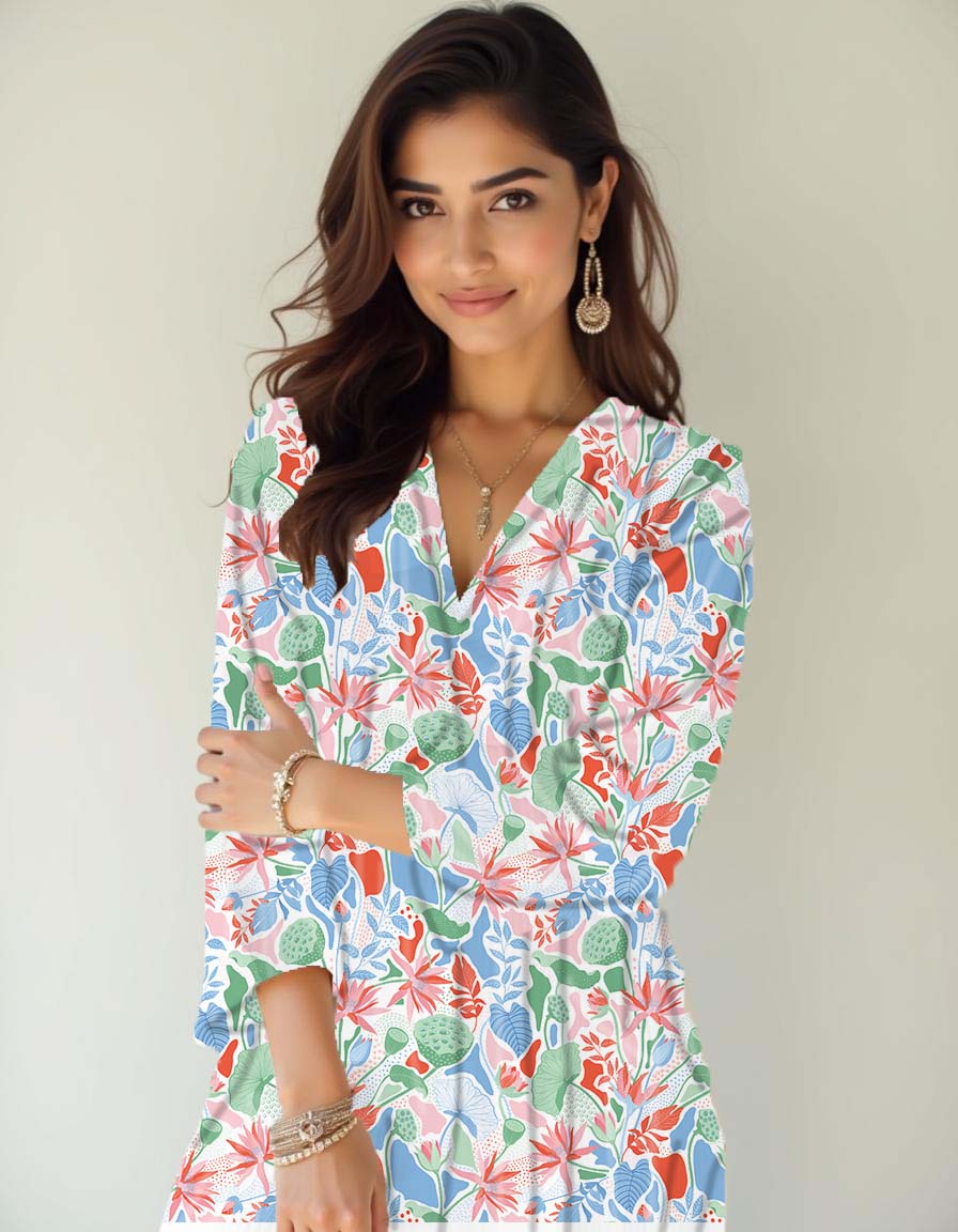 Digital Printed Charmeuse Silk - CH27