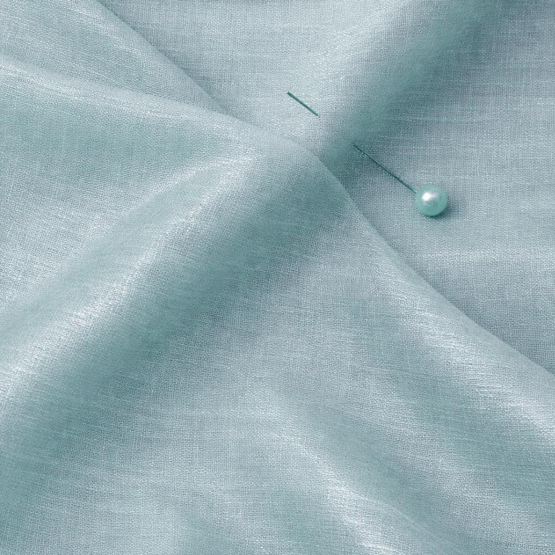 Dyed Lava Silk 56"Width Aqua Mist