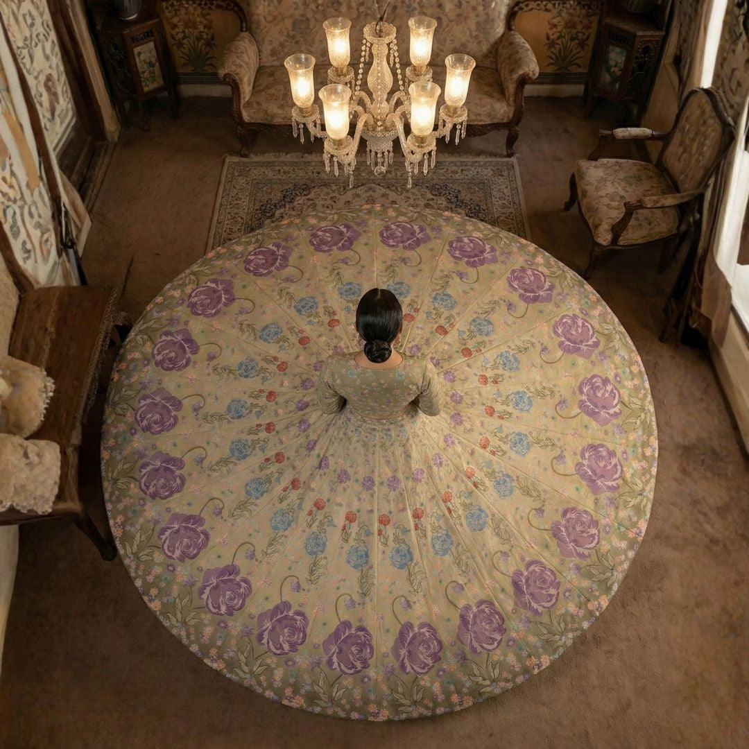 Gul - e - Naz Lehenga - Satin