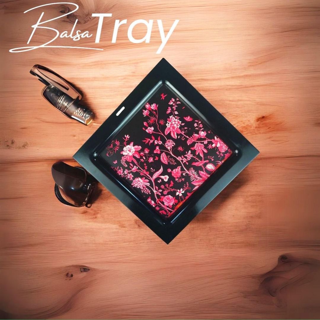 Wooden Fuchsia Balsa Trays