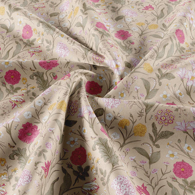 Beige Vintage Bloom Field