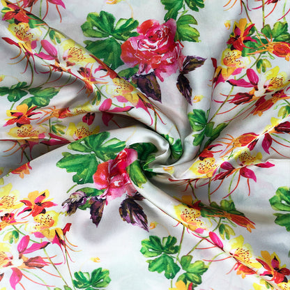 Digital Printed Charmeuse Silk - CH10