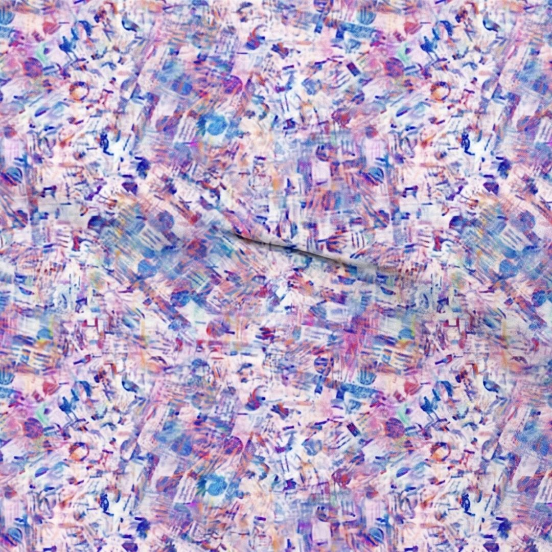 Pastel Chaos Canvas Blue