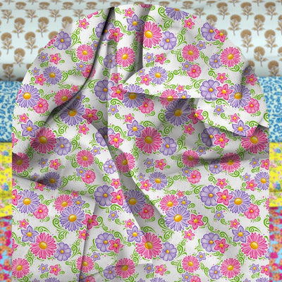 Unstitched Arabic Lawn Two-Piece Daisy Charm