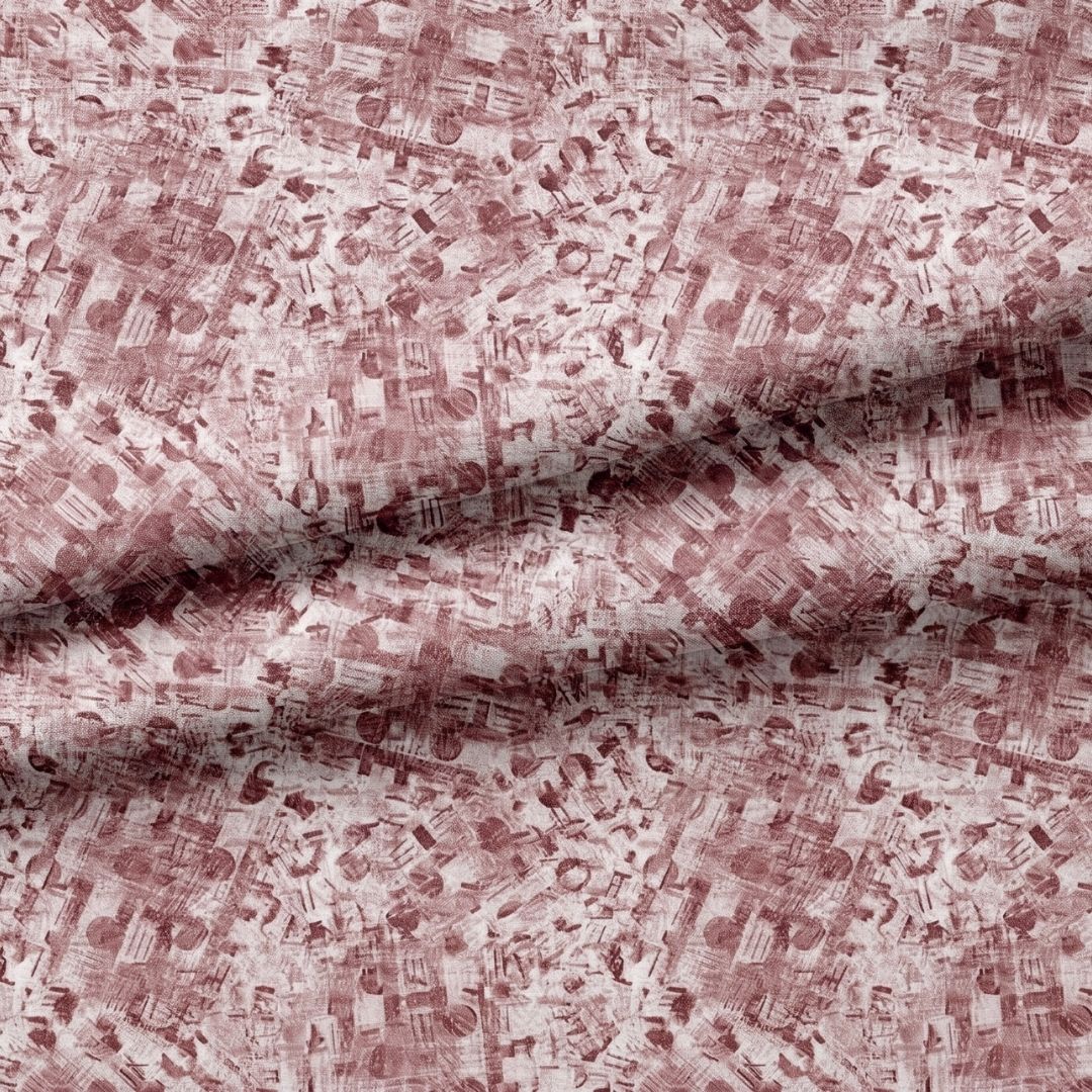 Pastel Chaos Canvas Maroon