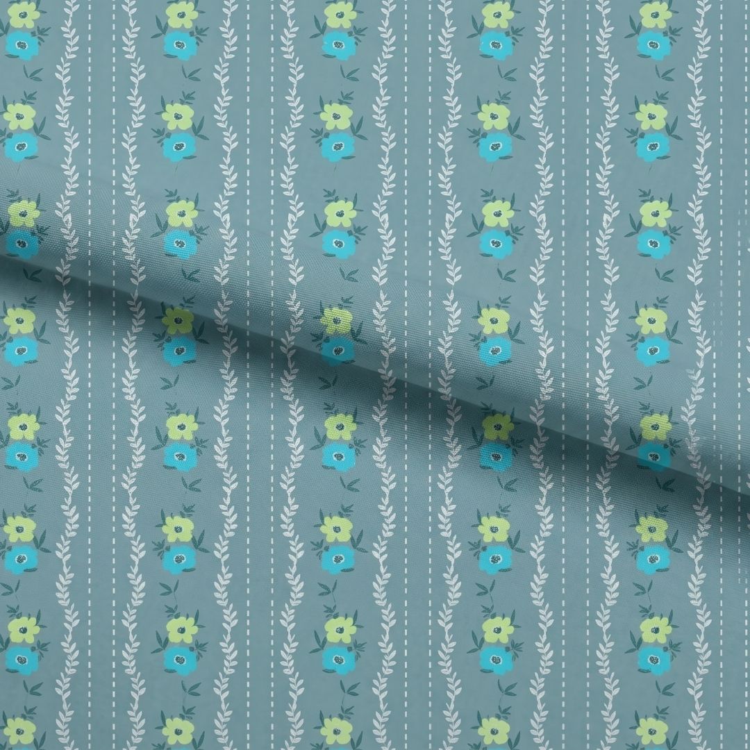 Teal Garden Lines