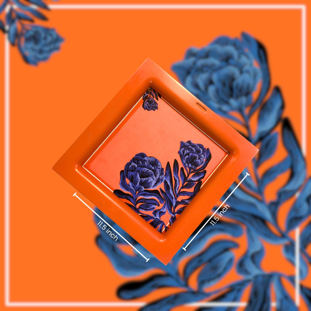 Wooden Royal floral Balsa Trays