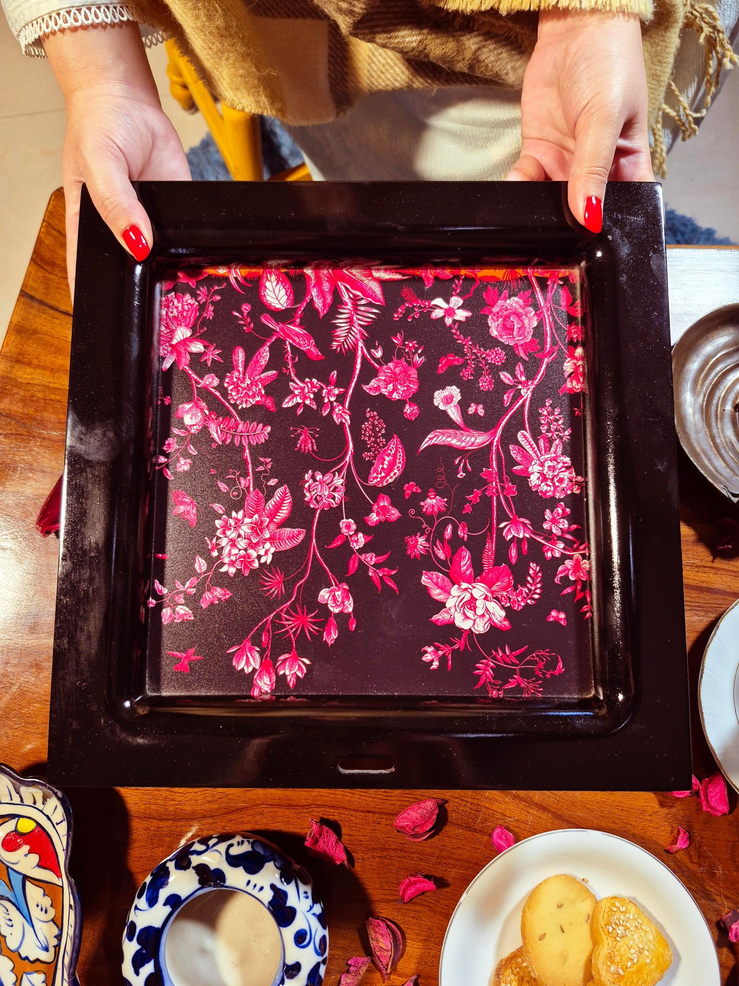 Fuchsia Balsa Tray