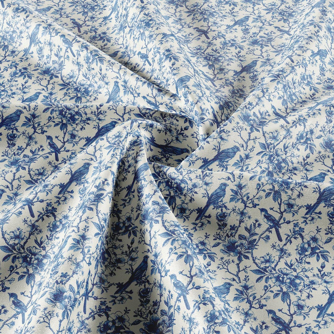 Bluebird Toile Floral