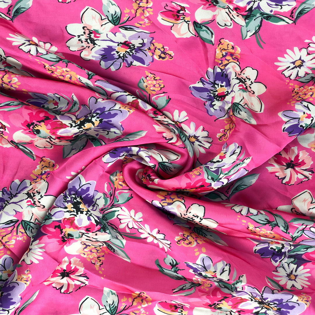 Digital Printed Charmeuse Silk - CH01