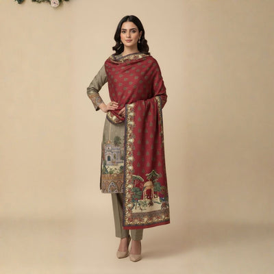 Royal Caravan Shawl - Herringbone