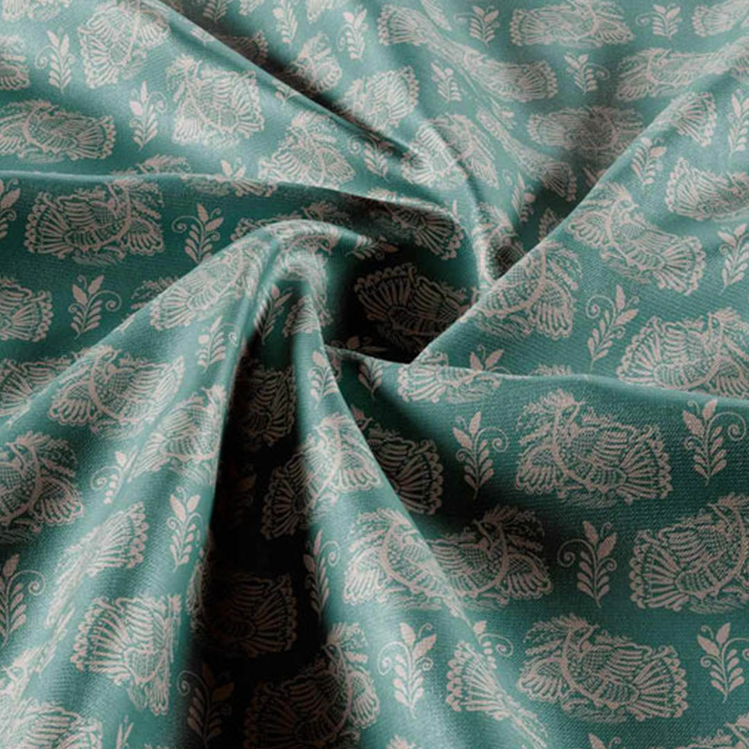 Bird Motif - Teal