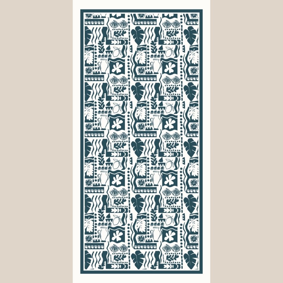 Mediterranean Mosaic Scarf