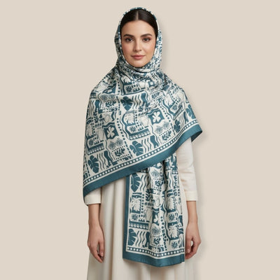 Mediterranean Mosaic Scarf