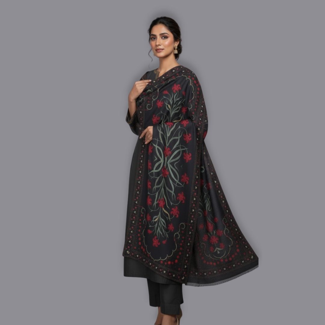 Kashan Shawl - Herringbone