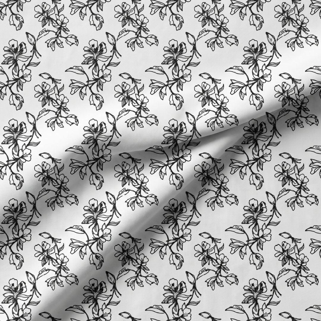 Monochrome Sketch Bloom