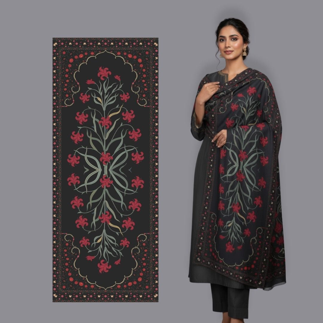 Kashan Shawl - Herringbone