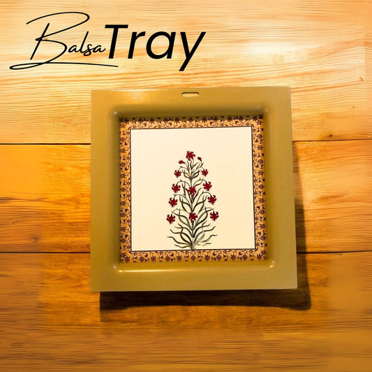 Anarkali Balsa Tray