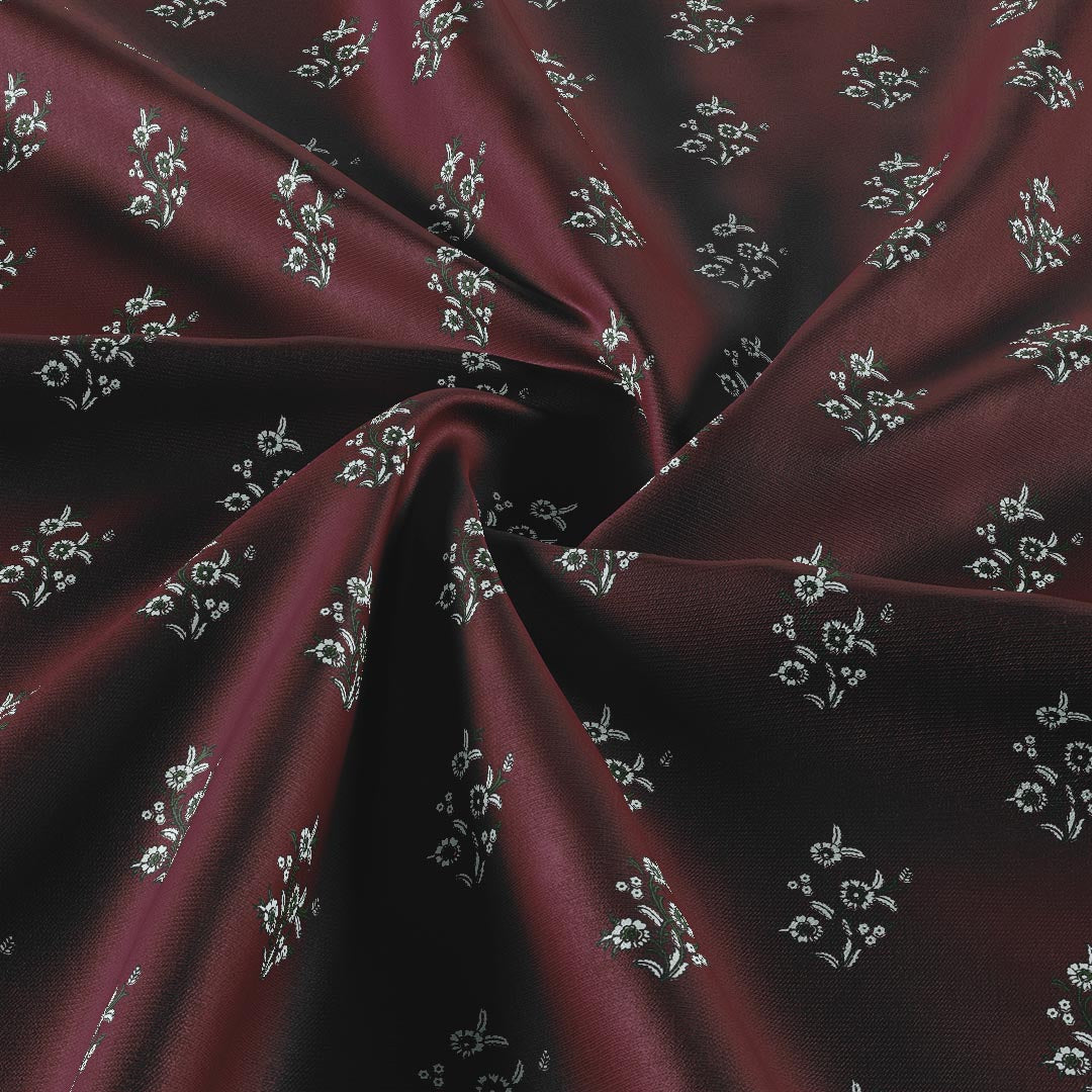 Sapphire Mini Floral - Maroon