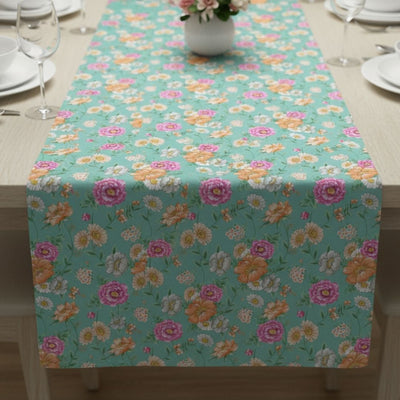 Table Runner in Summer Meadow Mint