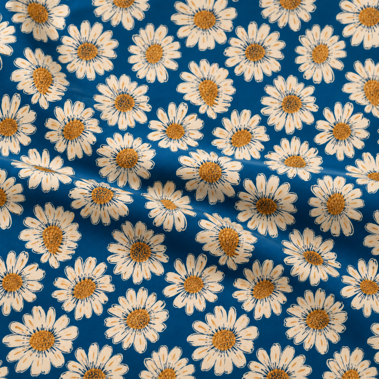 Golden Daisy Blue
