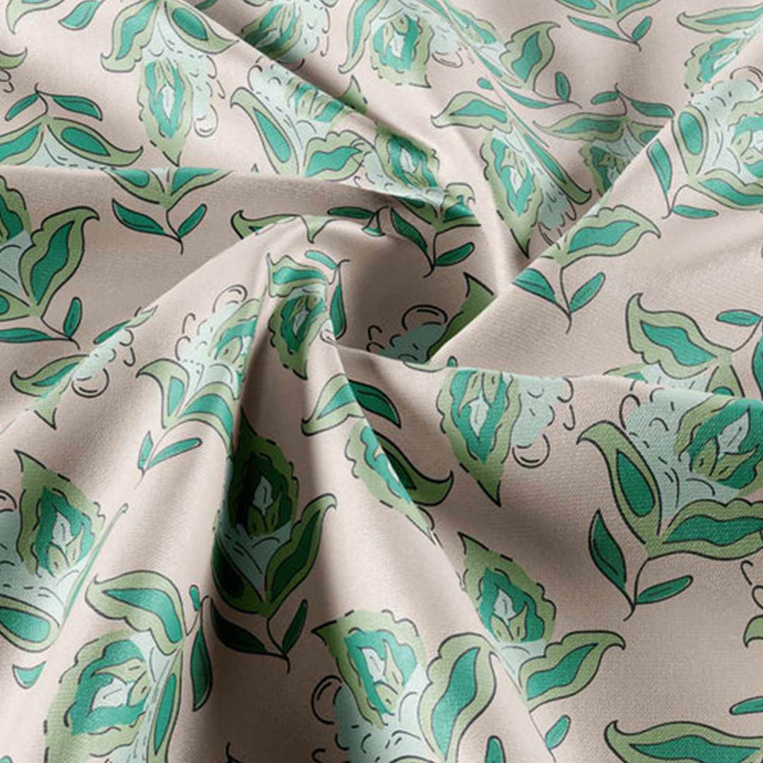 Bold Floral - Mint Green