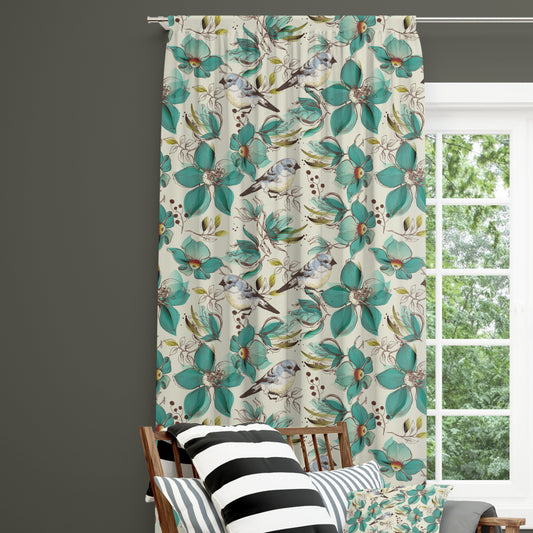 Curtains - Birds & Flowers