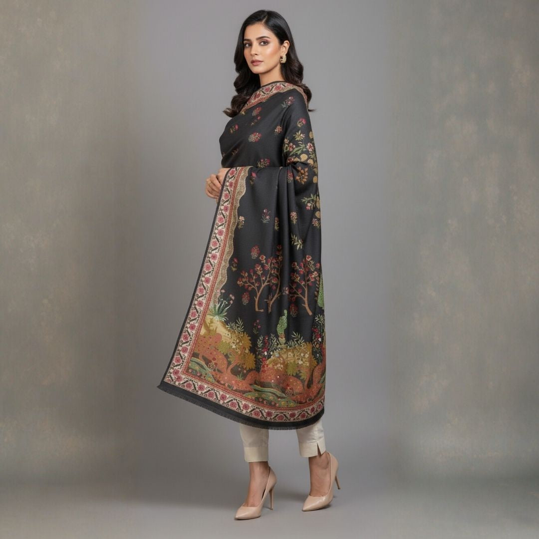 Amber Grove Shawl - Herringbone