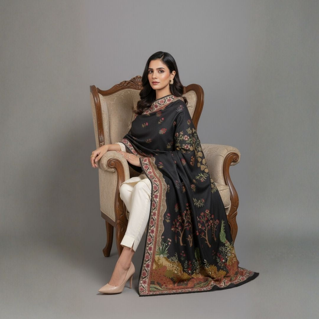 Amber Grove Shawl - Herringbone