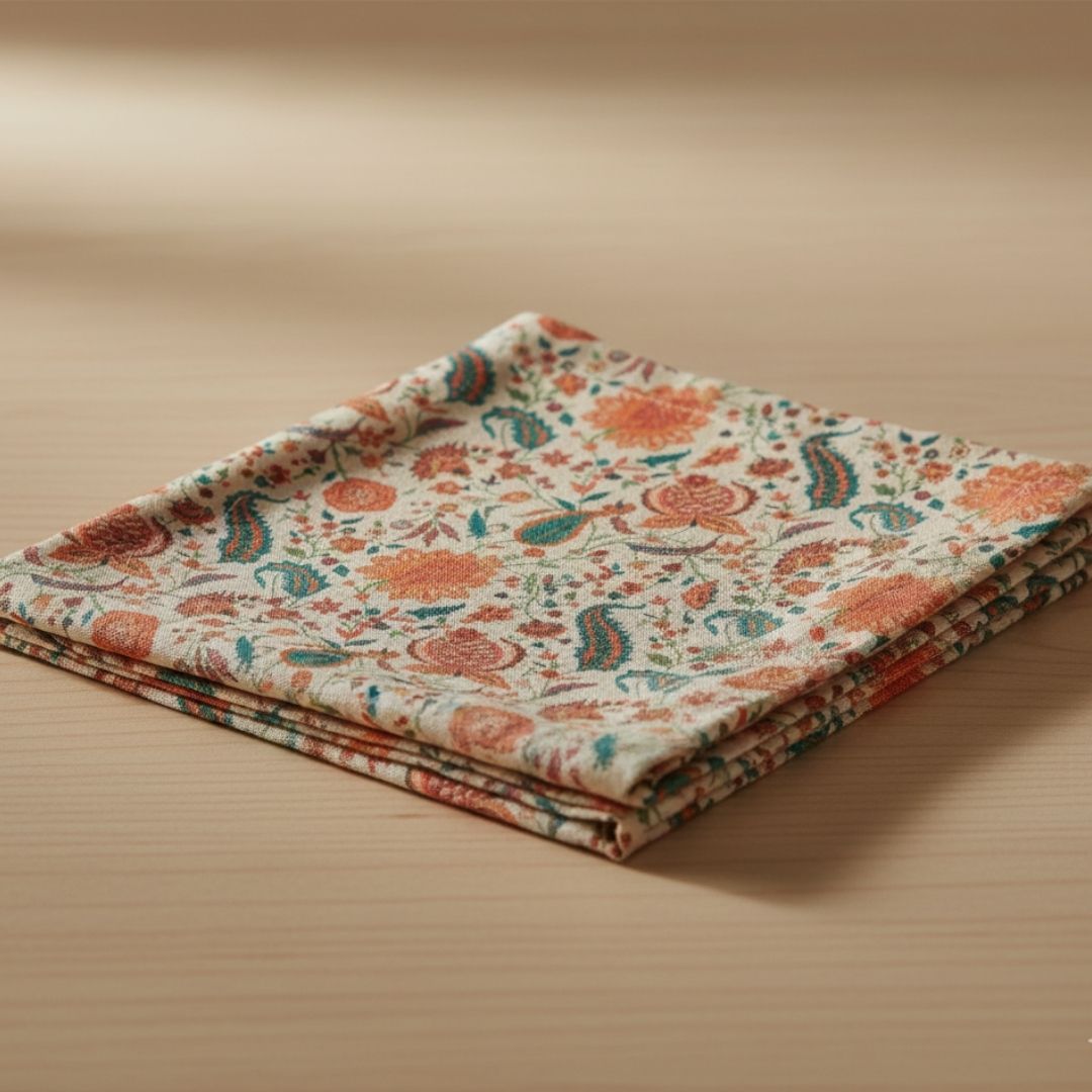 Napkin in Kashmiri Hues Paisley