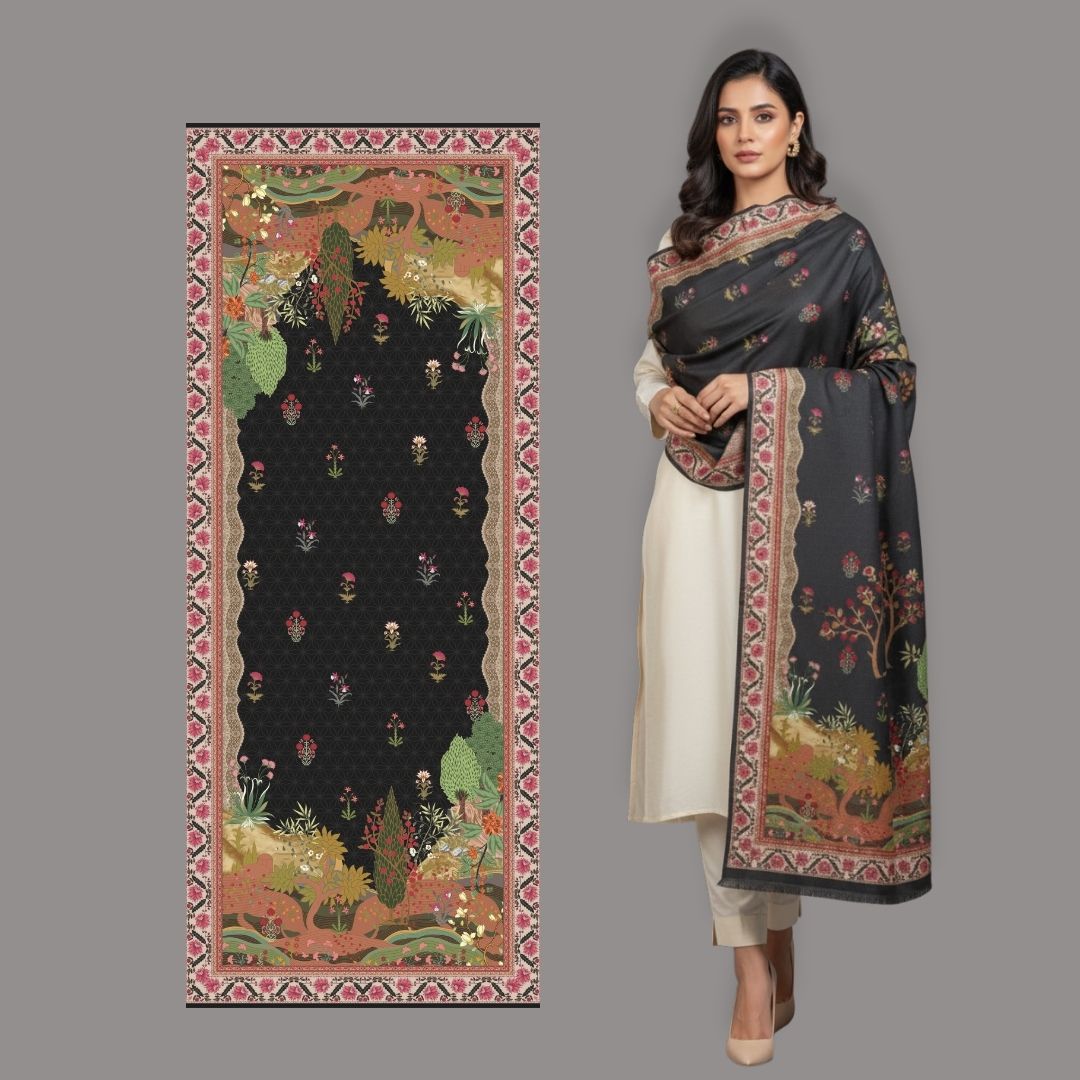 Amber Grove Shawl - Herringbone