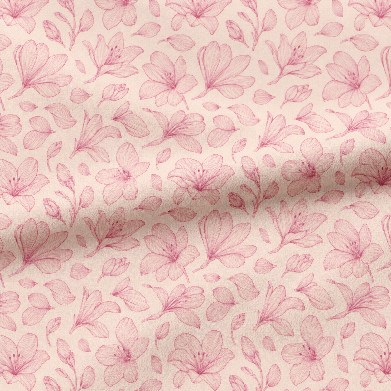 Blush Botanical Etching