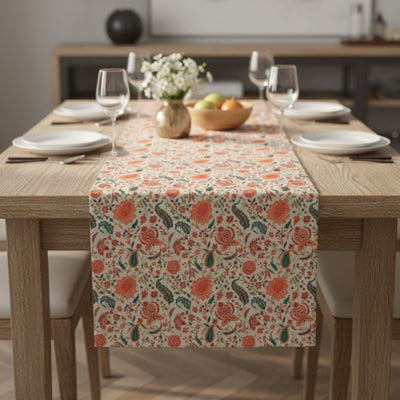 Table Runner in Kashmiri Hues Paisley