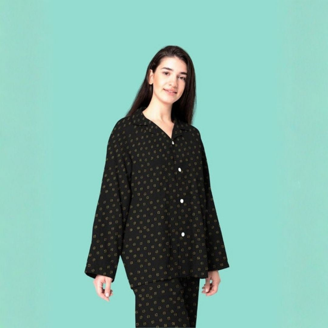 Gold Dust Printed Ember Dots - Raw Silk 52" Width