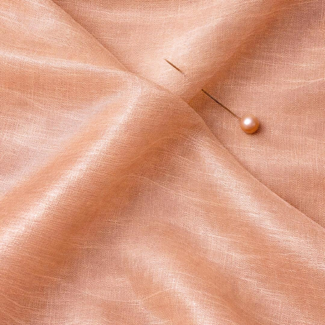 Dyed Lava Silk 56"Width Peach Blush