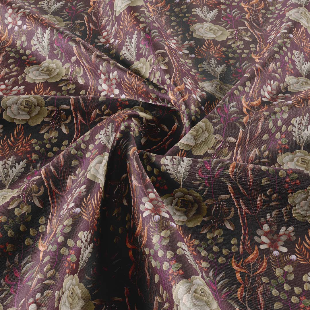 Burgundy Rose Tapestry