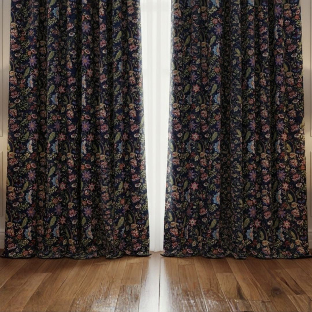Curtain in Midnight Royal Botanica
