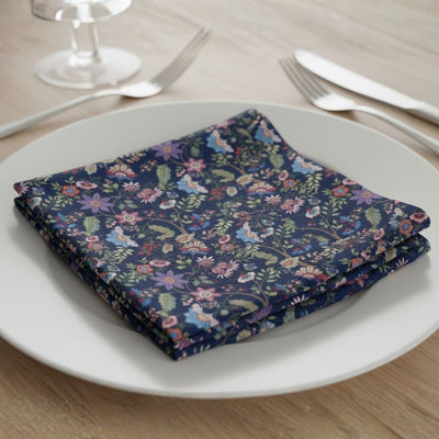 Napkin in Midnight Royal Botanica