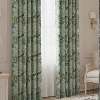 Curtain in Garden Estate Peacock