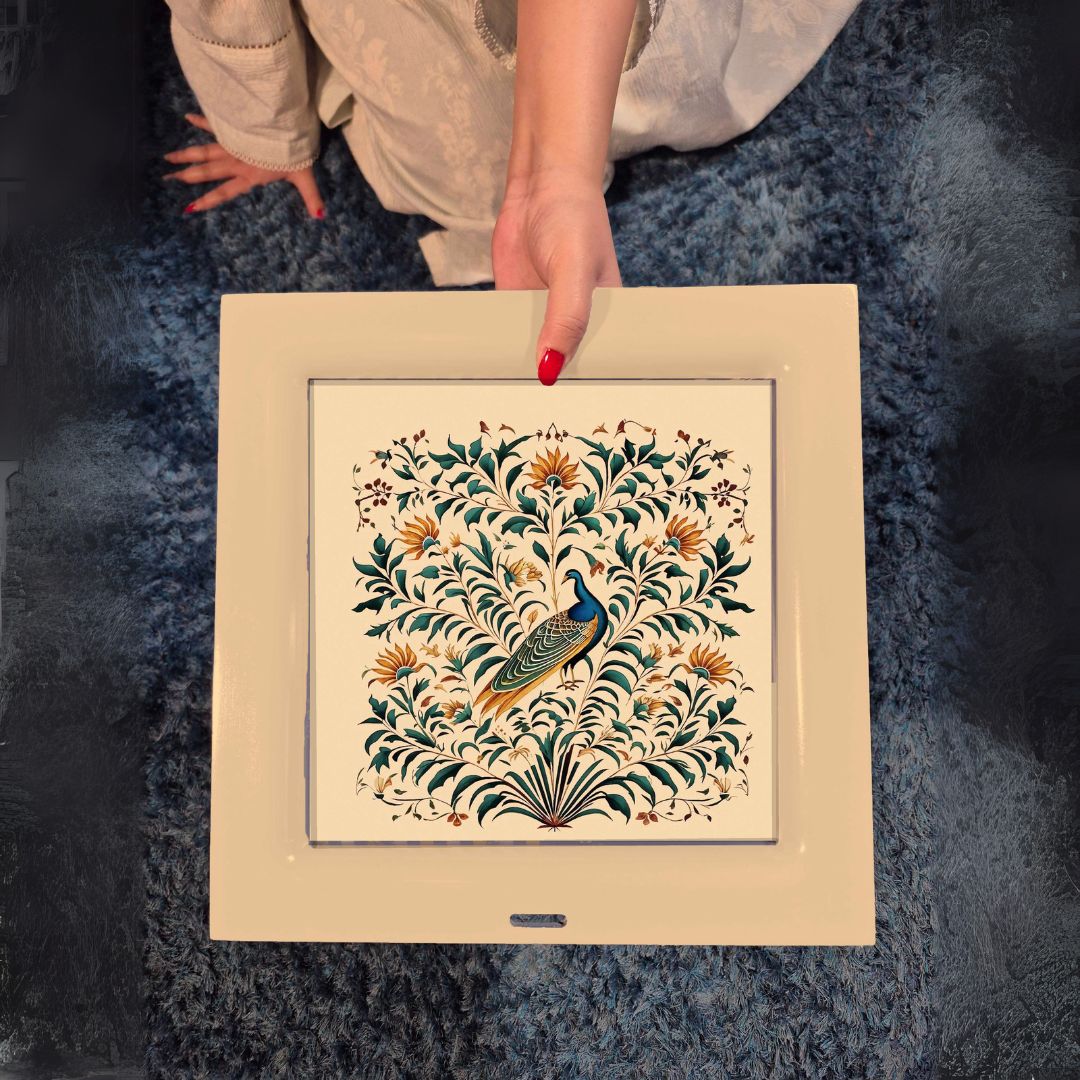 Wooden Peacock Balsa Trays