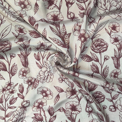 Digital Printed Charmeuse Silk - CH60