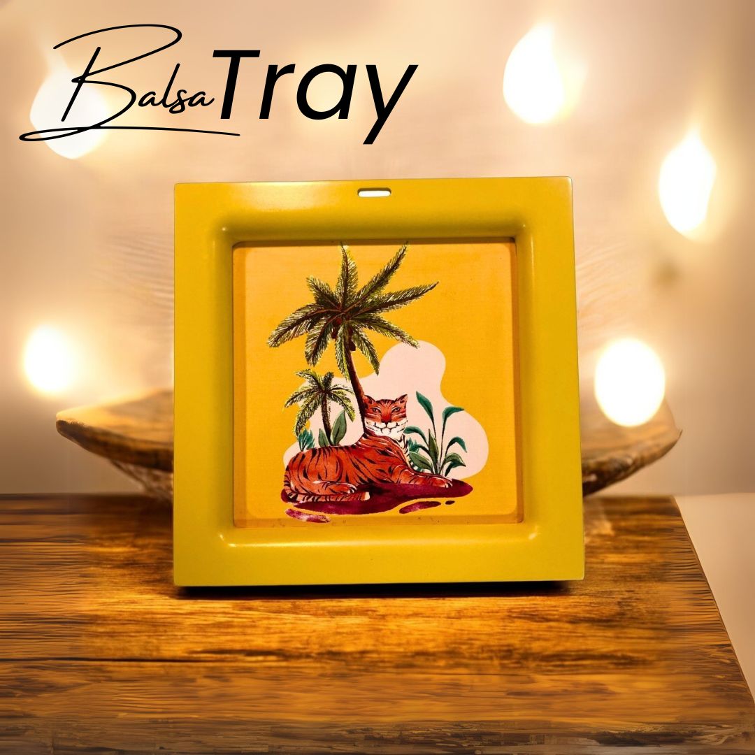 Wooden Tiger Beach Balsa Trays