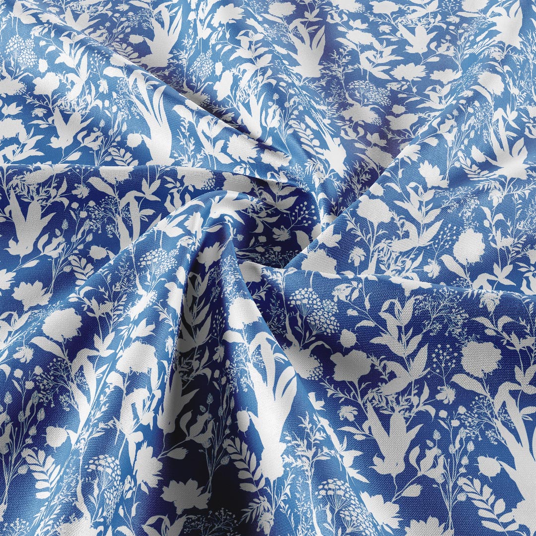 Blue Silhouette Garden