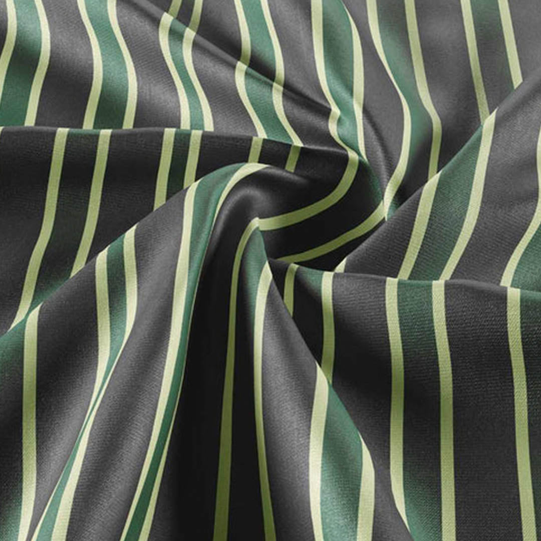 Green Stripes on Black