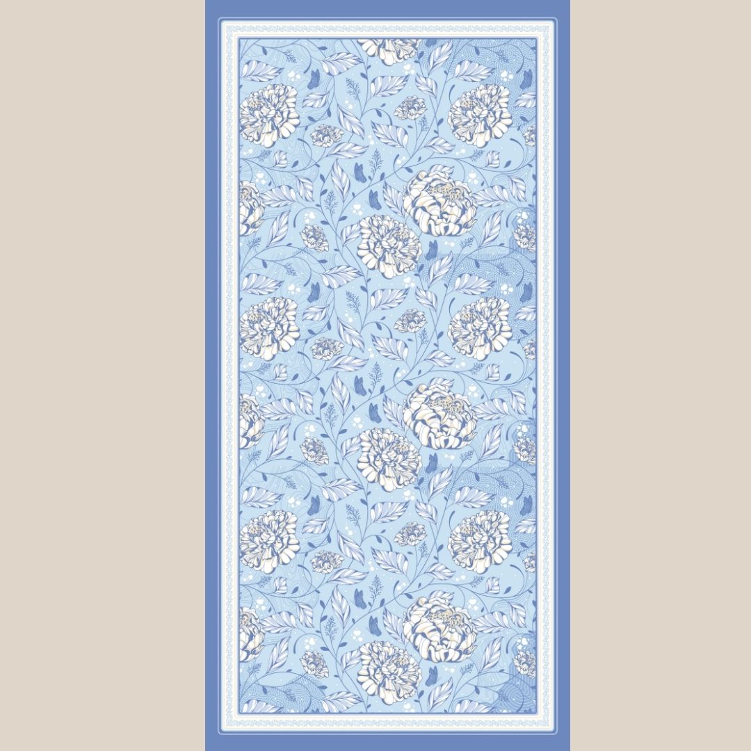 Azure Bloom Scarf