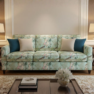 Sofa Cover in Garden Estate Peacock